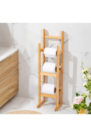 Perotti 16615 Looris Bambu Yedekli Wc Kağıtlık Standlı