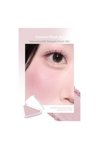 Katmanlanabilir Yumuşak Dokulu Kadife Bitişli Allık Clıo Essential Blush Tap M105 Mauve Lavender