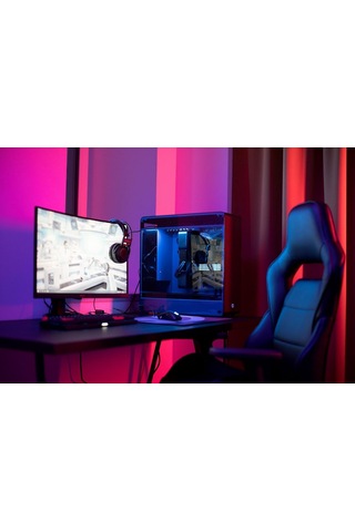 Lexroo Speed 30cm X 60cm Masaüstü Oyun Gaming Ofis Baskısız - Oyun İçin Mousepad - Lacivert Siyah