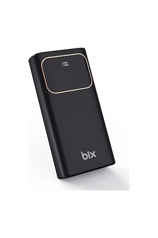 Bix Pb303 30000mah 60w 2 Usb Ve Type-c Pd Çıkışlı Hızlı Şarj Destekli Led Göstergeli Powerbank Siyah