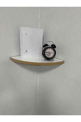 Köşe Rafı Üçgen Kenarlı 25cm 1 Adet Estetik Ve Pratik