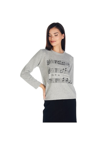 Crystal Taş Baskılı Sweatshirt 001