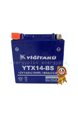 12 V 14 Ah-amper Ytx14 Bs Yiğit Akü Motosiklet Aküsü 2022