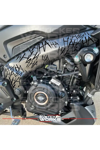 Haha Sticker Motor Araba Dekorasyon Sticker Evrensel 50 Adet 1 Paket 00914093