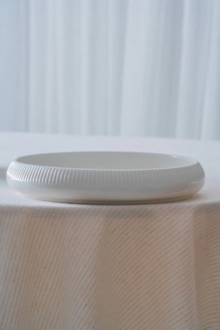 Acar Linea Porselen Beyaz Yuvarlak Tabak 6'lı 24 X 3.8 Cm