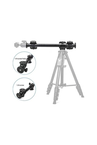 Sones Yunteng Vct-369 Tripod Sabitleyici Kamera Yatay Alüminyum Alaşımlı Gimbal Uzatma Direği