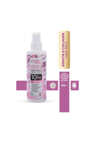 Kimyasal Işlem Görmüş Ve Aşırı Yıpranmış Saçlara Özel Keratin & Collagen Saç Bakım Sütü 200ml