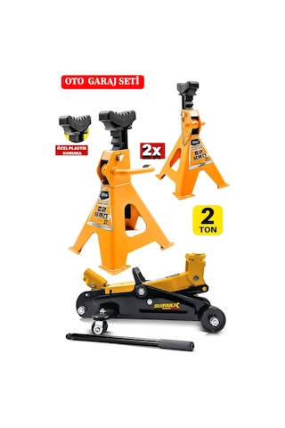 Stilmax 2 Tontekerlekli Araç Krikosu +2 Ton X2ad Çift Sehpa Tip