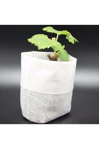 100 Adet / Paket Kreş Saksıları Fide Yetiştirme Torbaları Çevre Dokumasız Kreş Torbaları