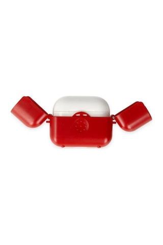 Apple, Uyumlu AirPods 3 3.nesil Basmalı Kılıf - Kırmızı