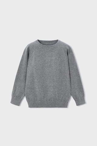 Erkek Çocuk Reglan Kollu Basic Triko Kazak - Gri Gri