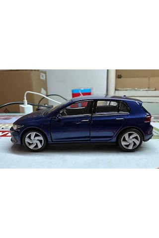 Oyuncak Metal Model Araba 1/36 Çek Bırak Vw Golf 8 Gtı Lacivert
