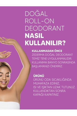 Zederma Doğal Roll-on Deodorant Lavanta
