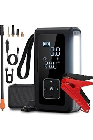Çeşithane Tlj-01 Taşınabilir Jump Starter Ve Hava Pompası 1000a Powerbank Çeşithane Tlj-01 Taşınabilir Jump Starter Ve Hava Pompası 1000a Powerbank