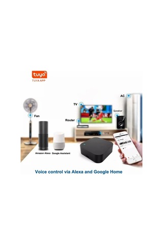 Xuweiwei Tuya 1 Adet Mini Akıllı Wifi Evrensel Uzaktan Kumanda Tv Dvd Aud Ac Icin Alexa Google Home Uyumlu