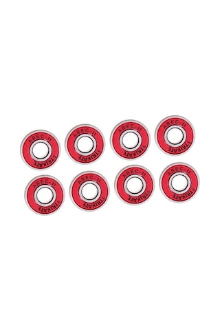 Trendooze Sürtünmesiz Rulmanları Paten Lot Kırmızı Kaykay Abec 8 11 Jo Kırmızı