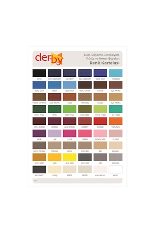 Derby Deri Mont Boyası ve Sabitleme Cilası 100 G Set