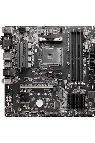 MSI Pro B550M-P GEN3 AMD B550 4400 MHz (OC) DDR4 Soket AM4 mATX Anakart