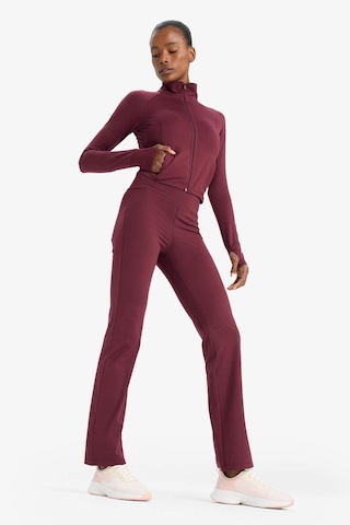 Defacto Defactofit Flare Fit İspanyol Paça Standart Boy Ultra Soft Sporcu Pantolon B3988ax25aubr232 Bordo