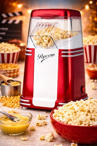 Thomax PM1300-S Mısır Patlatma Makinesi Yağsız Ve Sağlıklı Popcorn