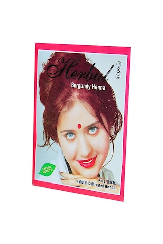 Herbul Kızıl Hint Kınası 10 Gram 1 Paket Doğal Burgundy Henna