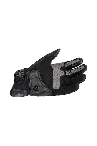Ebakbak Motosiklet Eldiveni Deri Ve Cordura Reflektörlü Su Geçirmez Mebran Kışlık Motor Eldiveni Siyah