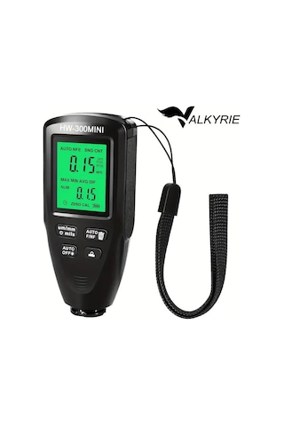 Valkyrie Hw-300mını Dijital Boya Kalınlığı Ölçüm Cihazı 0-2000µm Hassas Ölçer