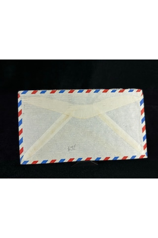 İngiliz Sömürge Uçak Postası Air Mail 1952 Yılında Bahama'lardan İngiltereye Postalanmış 4d Ve 6d Cent Pullu