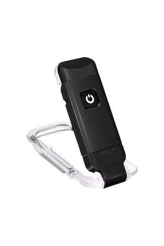 Siyah Renk Kitap Okuma Işığı 3 Farklı Işık Rengi 3 Kademe Işık Kitap Ayıracı Usb Şarjlı Çok Renkli
