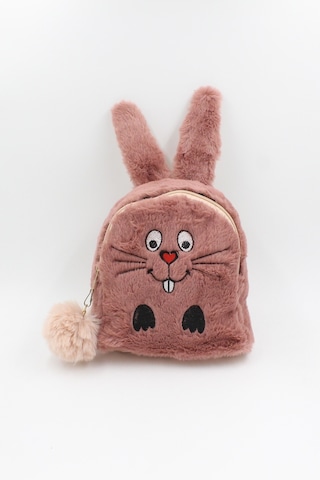 Chantaky 039 3000  Peluş Tavşan Çocuk Sırt Çantası Gül Kurusu Gülkurusu