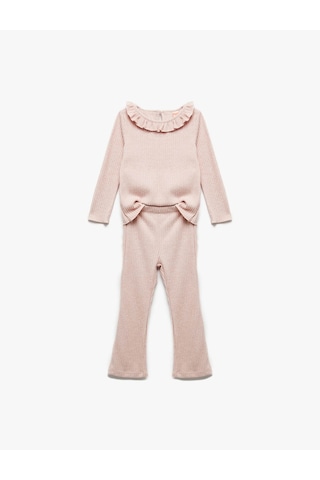 Koton Pembe Kız Bebek Alt-üst Takım 6wmg10043ak Pembe