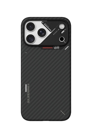 A18 Klasik Aramid Fiber Magsafe Kılıf - İphone 18 Pro Max Uyumlu - Kamera Koruma Siyah