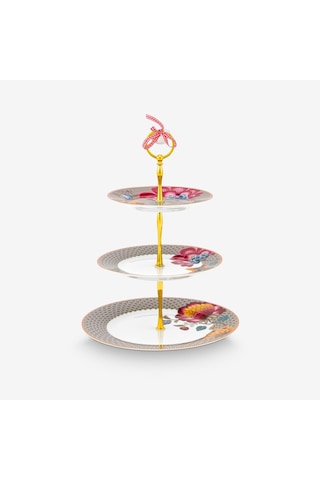 Haki Porselen Kek Standı 26,5 Cm