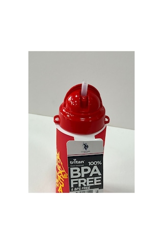 Lisanslı 400 Ml Pipetli Bpa Free Mat Renkli Matara Mat Kırmızı
