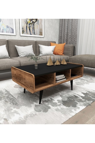 Arnetti Line Modern Salon Sehpası Orta Sehpa Lidya Siyah