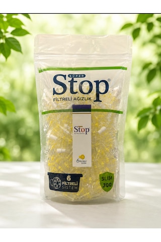 Stop Filtreli Ağızlık Slim 300 Lü Poşet