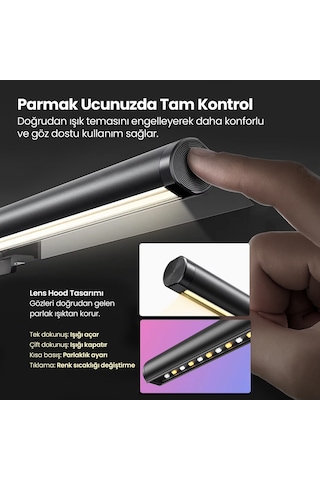 Ergoflex Ef-354 Kumandalı Ayarlanabilir Dokunmatik Bilgisayar Monitör Işık Çubuğu