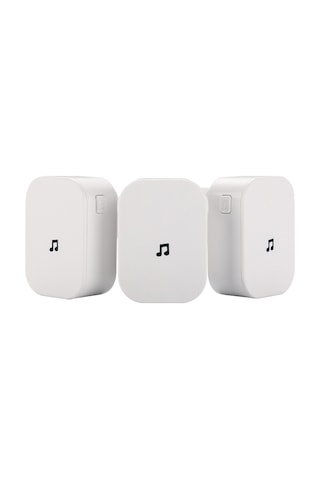 Geeksen Ev İçi Kablosuz Zil - 52 Melodi, Ses Seviyesi Ayarlanabilir, Kolay Kurulum, Ac 90-250v, Kararlı Mesafe Avrupa Standartı