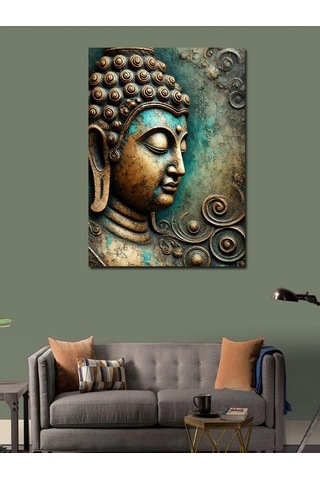 Kanvas Tablo Buda Sanatı Heykeli 50cmx70cm
