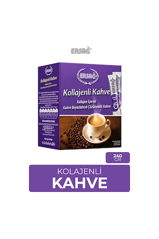 Ersağ Kollajenli Kahve Tip 1-3 Kollajen İçeren Toz Kahve 240 G