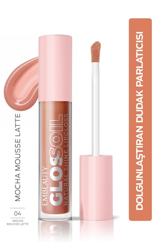 Embeauty Mocha Dream No:04 Glossoil - Nemlendirici, Dolgunlaştırıcı Dudak Parlatıcısı Mocha Mousse Latte 04