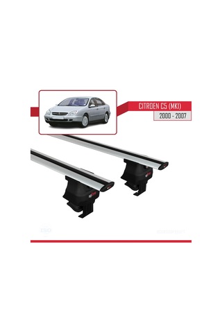 Citroen C5 Mk1 2000-2007 Arası İle Uyumlu Ace-4 Ara Atkı Tavan Barı Gri