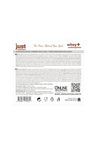 Just Nutrition Whey Protein Tozu + Karbonhidrat 2000 Gr 40 Servis Çikolata + Shaker + Protein Kahve Hediyeli çikolata
