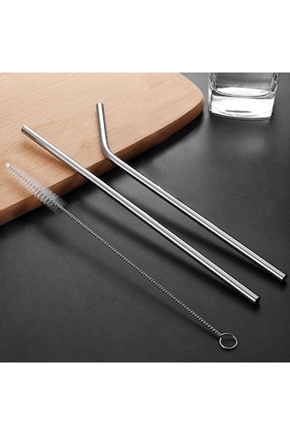 Pipetseti Termos Bardak Ekolojik 20 Cm Ekstra Uzun 3'lü Kahve Yanı Çay Sunumu Yeniden Kullanılabilir Çok Renkli