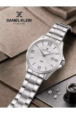 Daniel Klein Damat Ve Takım Elbiseye Özel 2 Yıl Garantili Çelik Kordon Erkek Kol Saati Vs.blkt.1178 Gümüş