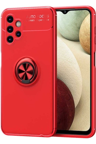 Samsung Uyumlu Galaxy A13 4g Kılıf Zore Ravel Silikon Kapak Kırmızı