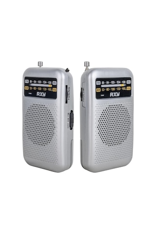 Roxy Rxy Soprano Cep Tipi Mini Analog Radyo Gri