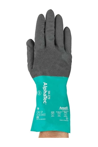 Ansell Alphatec 58-270 Kimyasal Ve Sıvı Korumalı Iş Eldiveni