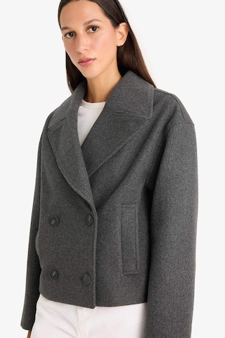 Defacto Regular Fit Düğmeli Crop Kaşe Kaban E8646ax25auar222 Antrasit