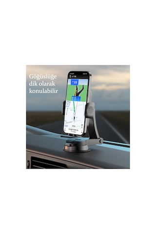 Torpido Ve Cam Üzeri Vantuzlu 360 Derece Dönerli